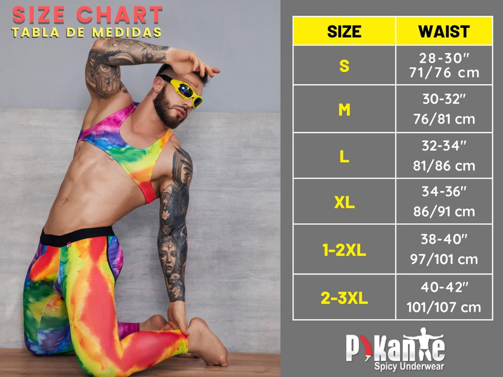 Pikante Men's Underwear PIK 2119 Candy Thongs Color Black