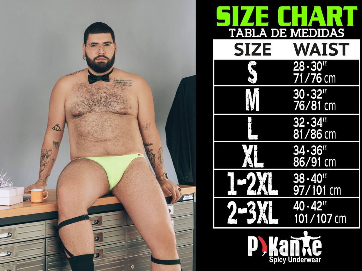Pikante Men's Underwear PIK 1086 Hard Harness Jockstrap Color Black