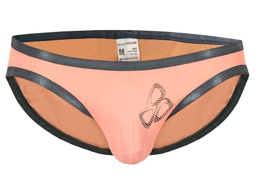 Private Structure Men's Underwear BRUT4393 Bare Bikini Color Orange