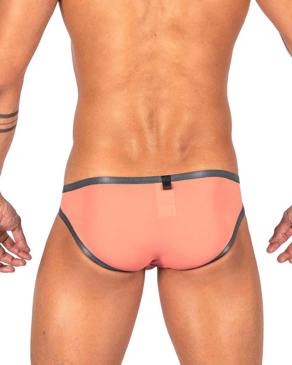 Private Structure Men's Underwear BRUT4393 Bare Bikini Color Orange
