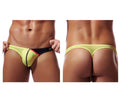 Private Structure Men's Underwear DGUY4025 Desire Glaze G-String Color Yellow