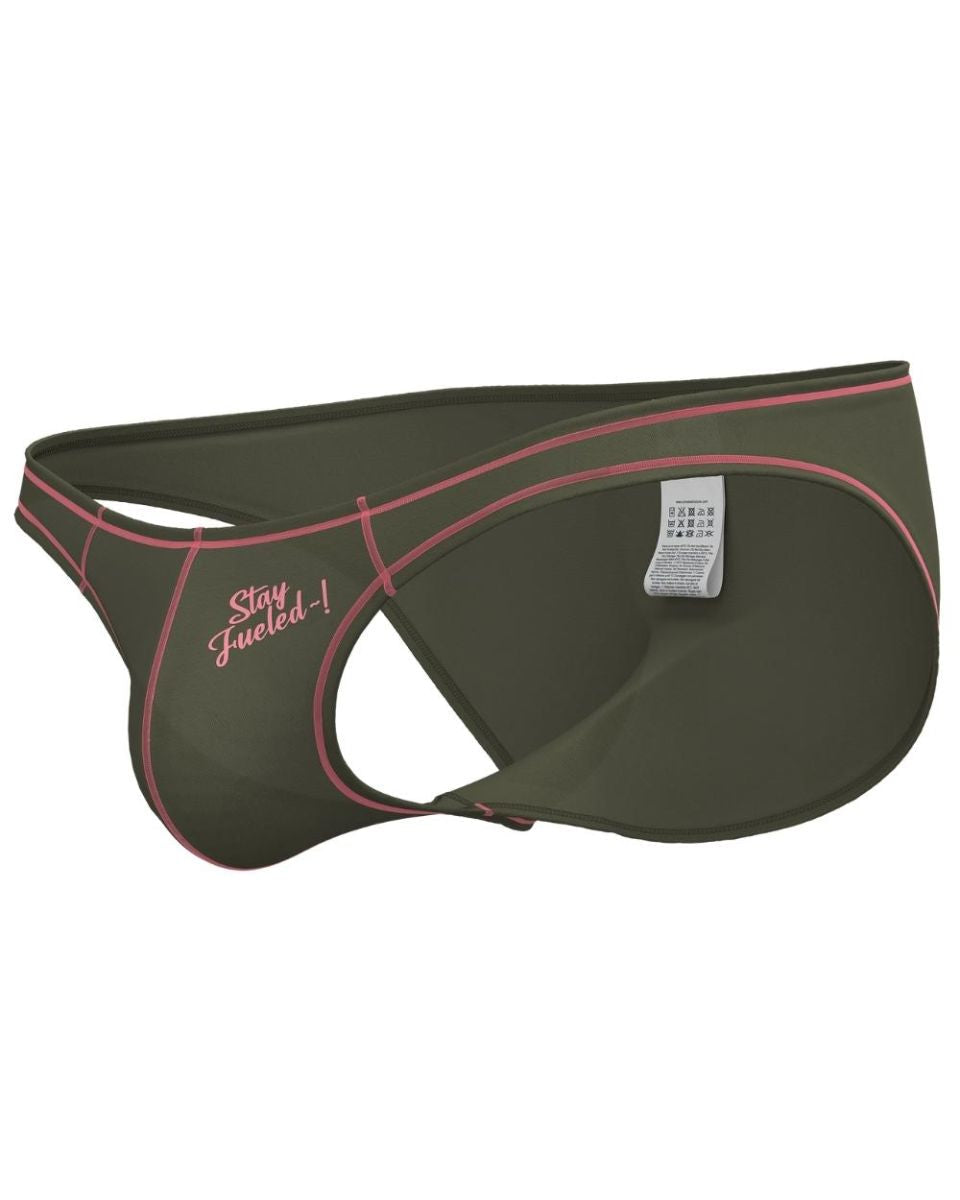 Private Structure Men's Underwear EPUS4563 Prime Eutopia Bikini Brief Color Olive