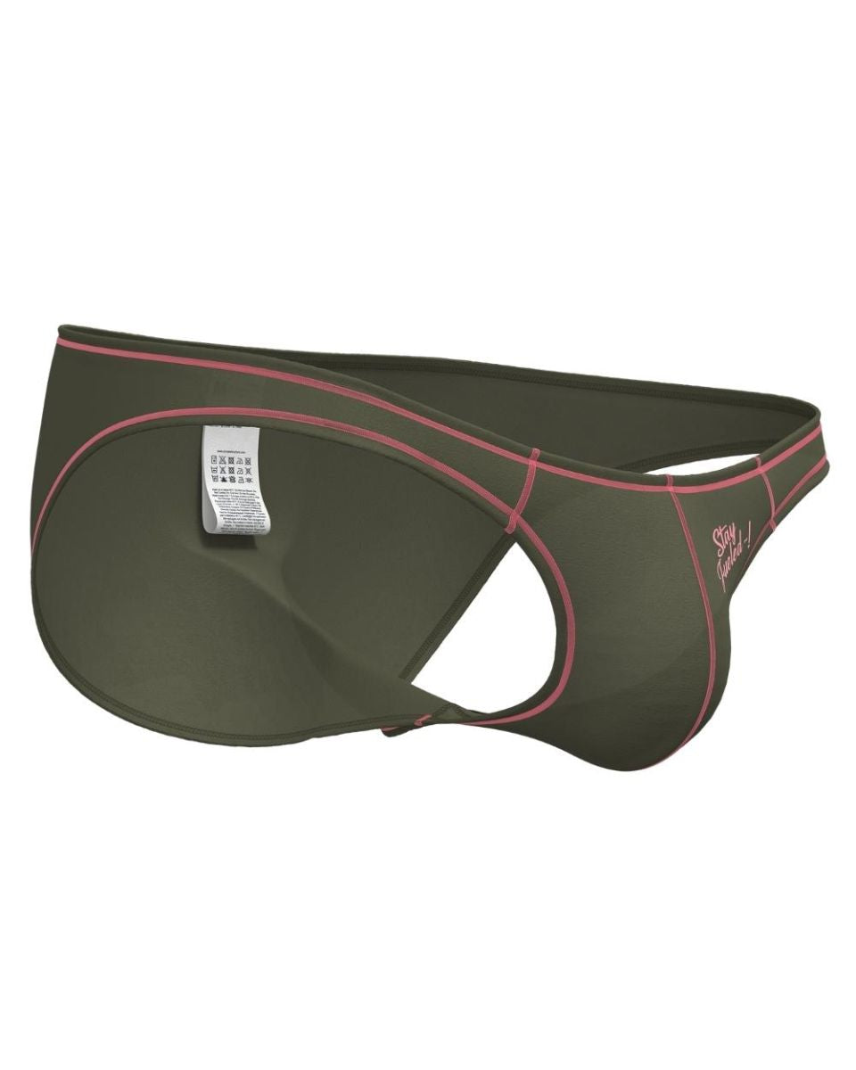 Private Structure Men's Underwear EPUS4563 Prime Eutopia Bikini Brief Color Olive