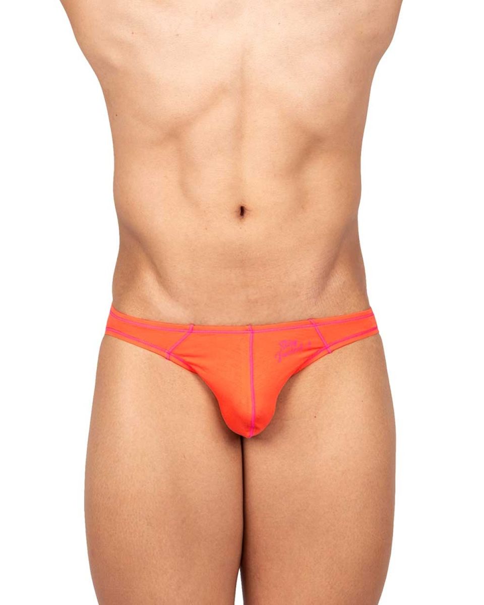 Private Structure Men's Underwear EPUS4563 Prime Eutopia Bikini Brief Color Tangarine