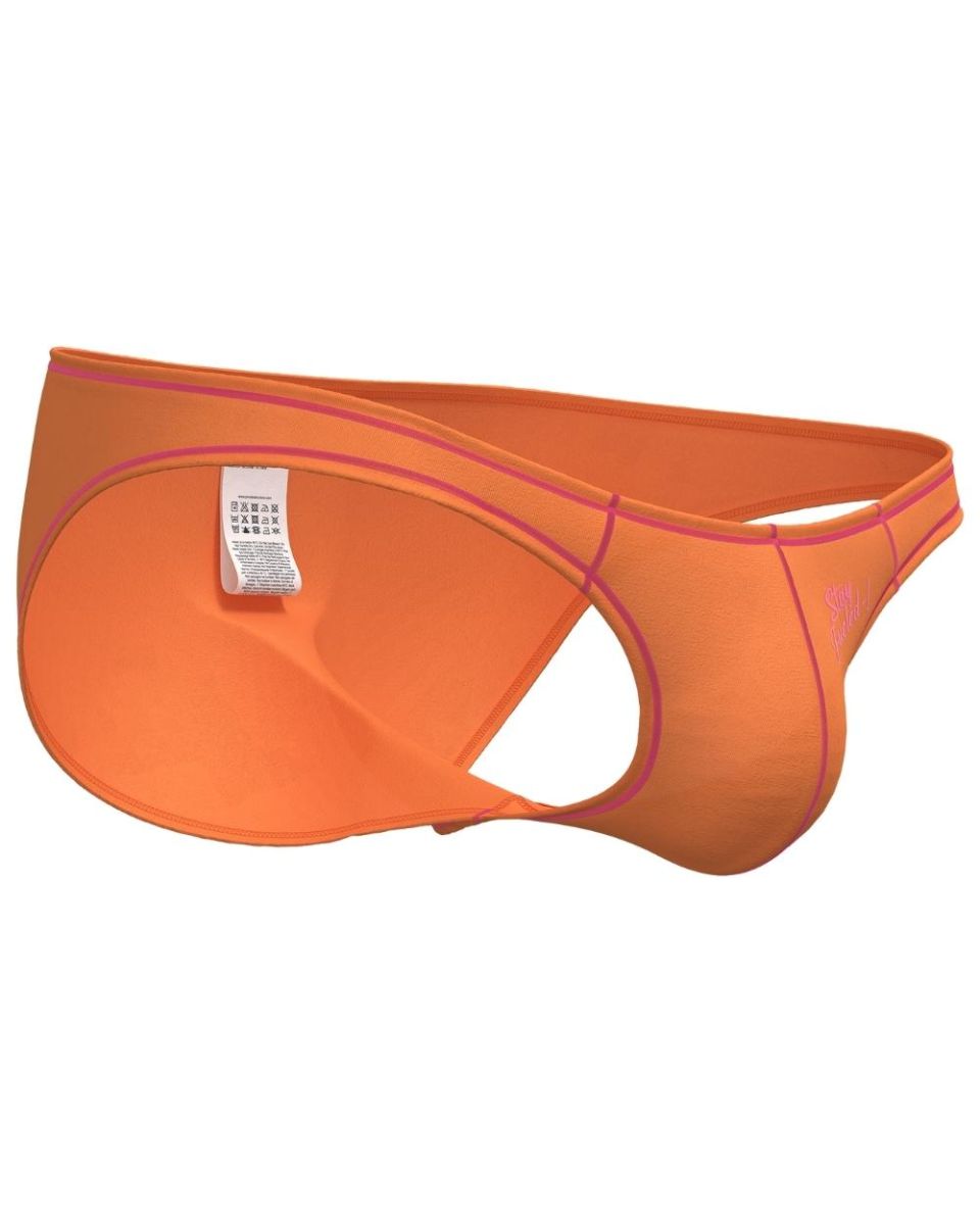 Private Structure Men's Underwear EPUS4563 Prime Eutopia Bikini Brief Color Tangarine