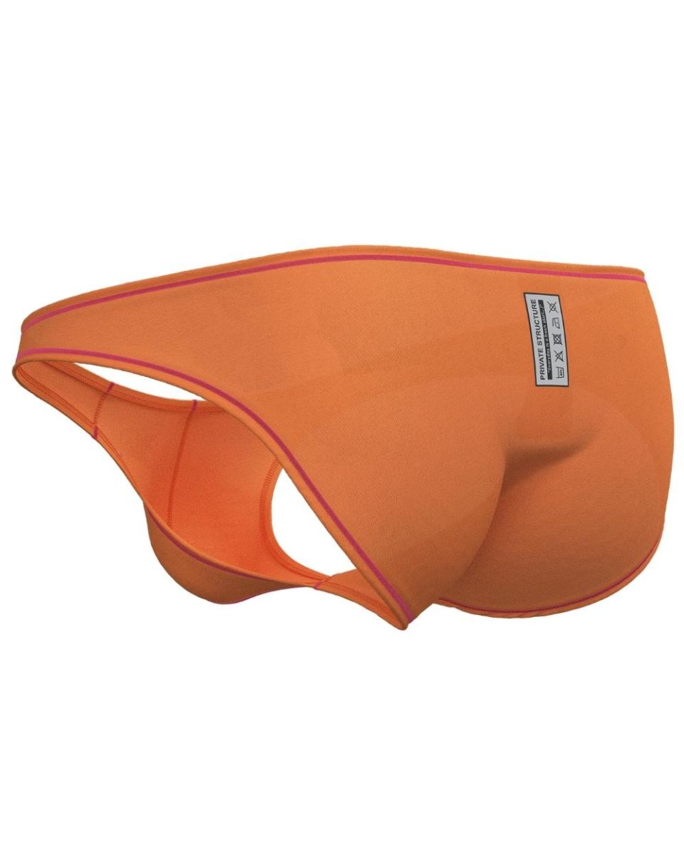 Private Structure Men's Underwear EPUS4563 Prime Eutopia Bikini Brief Color Tangarine