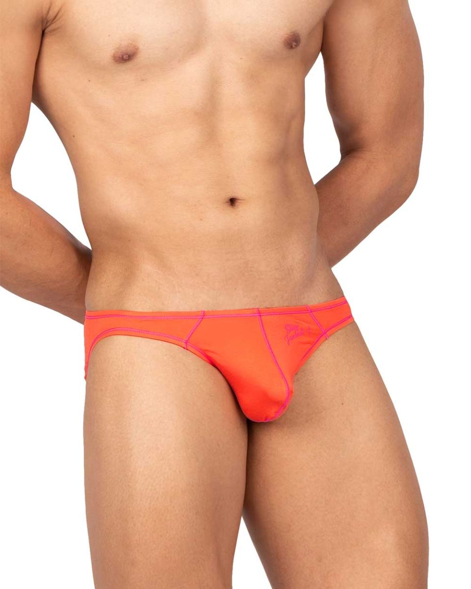 Private Structure Men's Underwear EPUS4563 Prime Eutopia Bikini Brief Color Tangarine