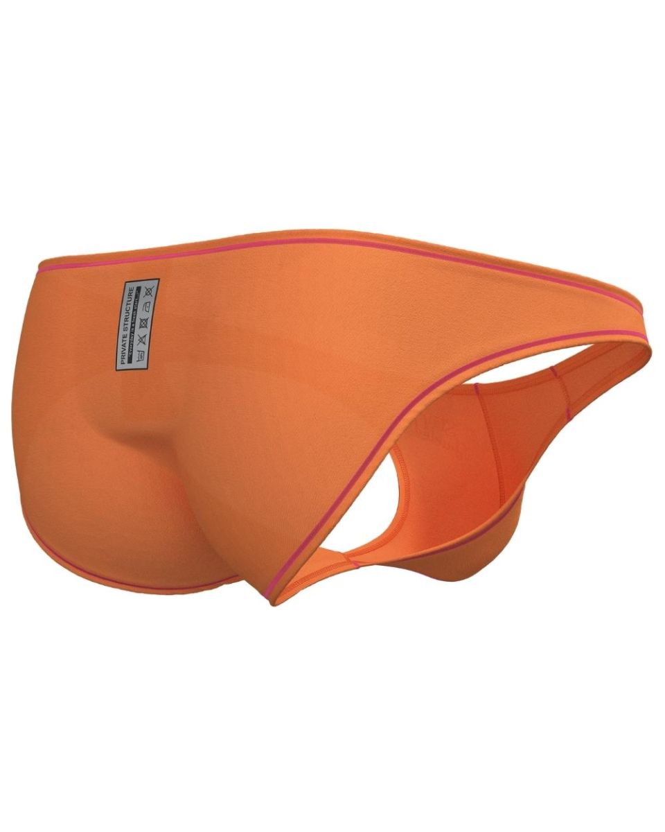 Private Structure Men's Underwear EPUS4563 Prime Eutopia Bikini Brief Color Tangarine