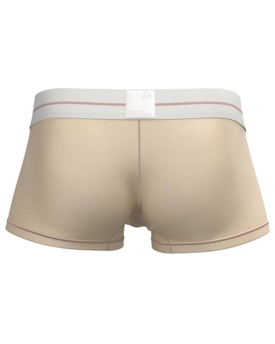 Private Structure Men's Underwear MOUX4103 Mo Lite Mid Waist Trunk Color Cream