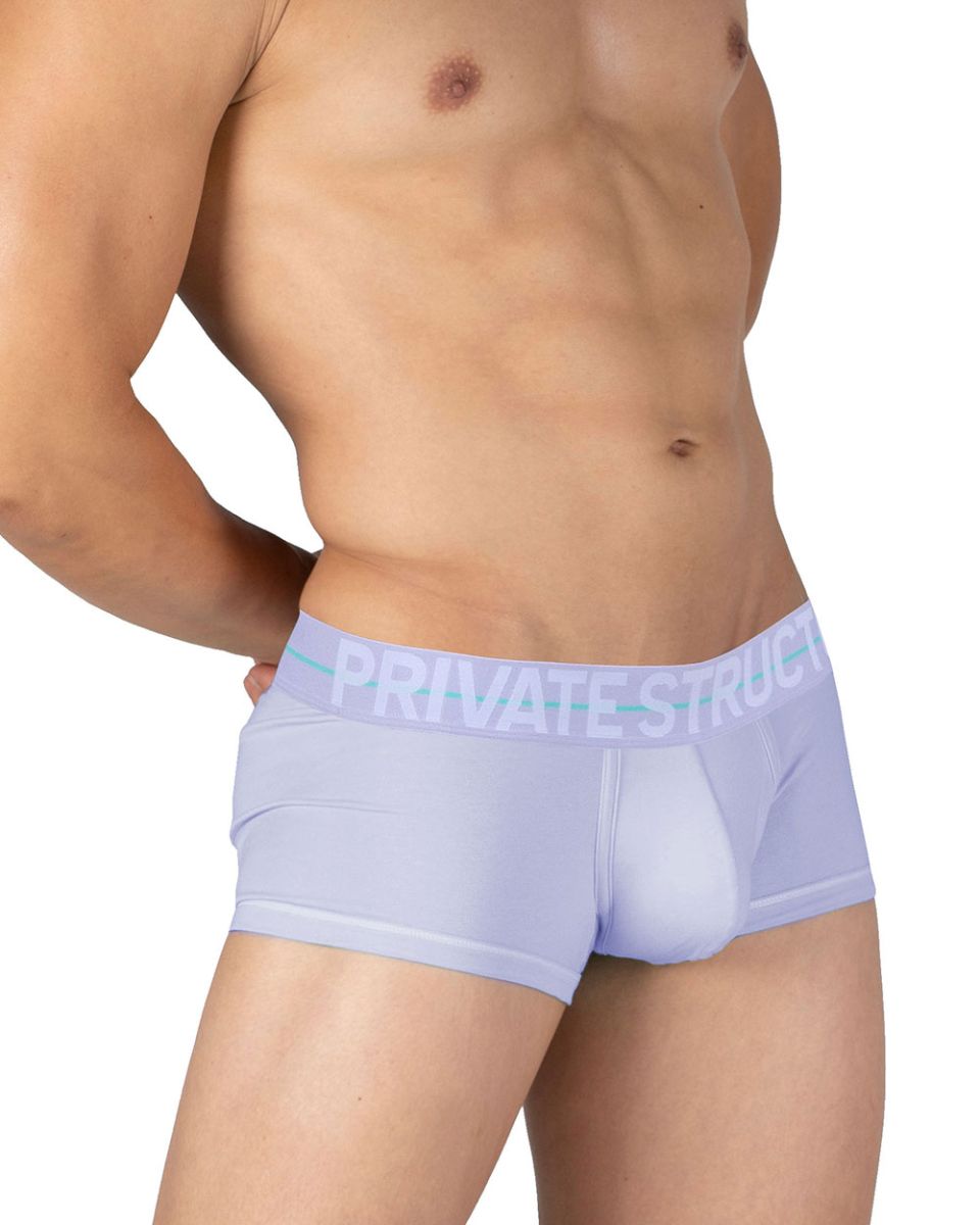 Private Structure Men's Underwear MOUX4103 Mo Lite Mid Waist Trunk Color Lilac