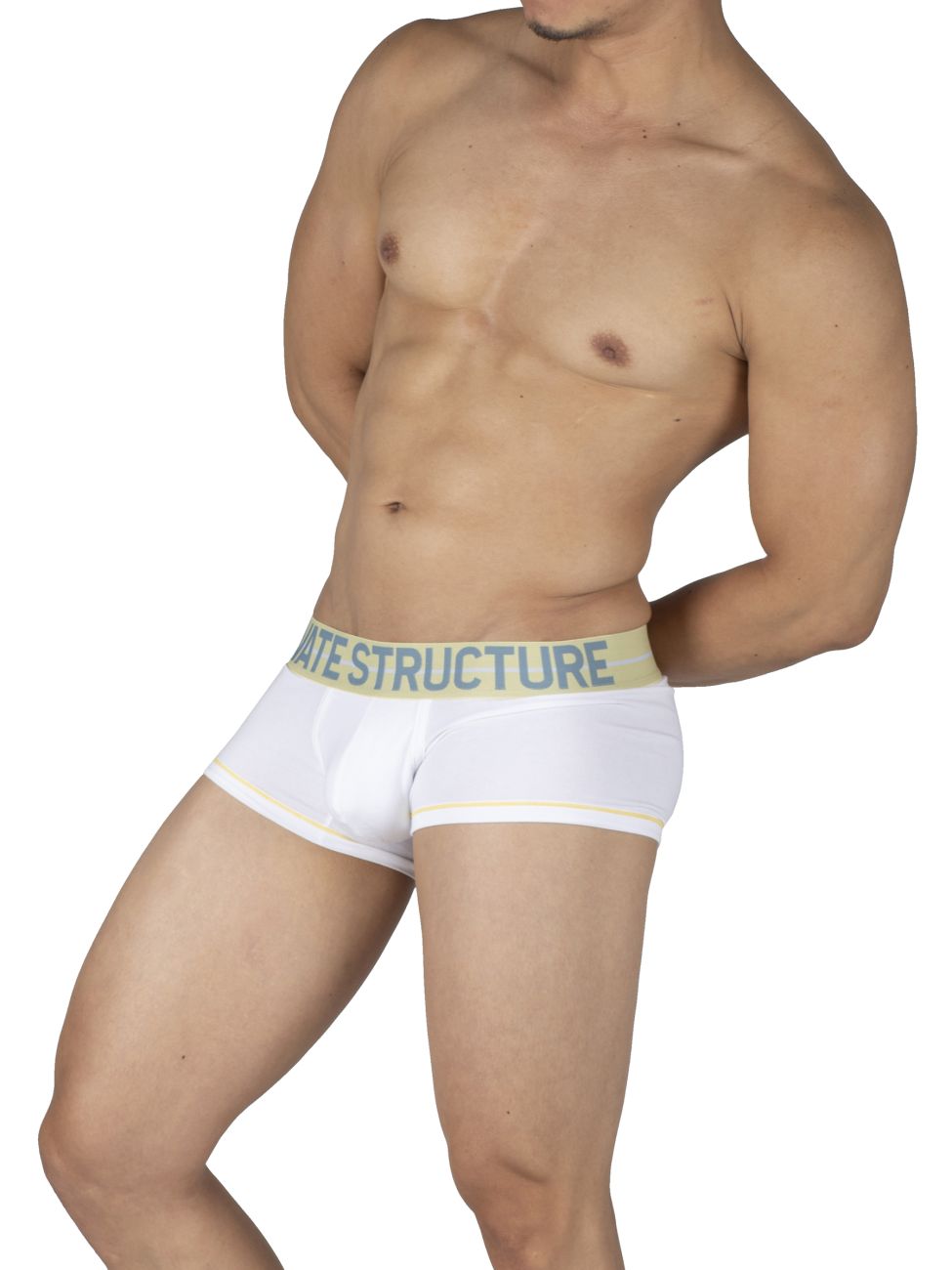 Private Structure Men's Underwear MOUX4103 Mo Lite Contour Brief Color White