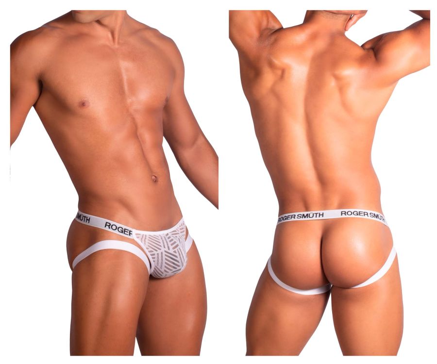 Roger Smuth RS071 Men's Underwear Jockstrap Color White