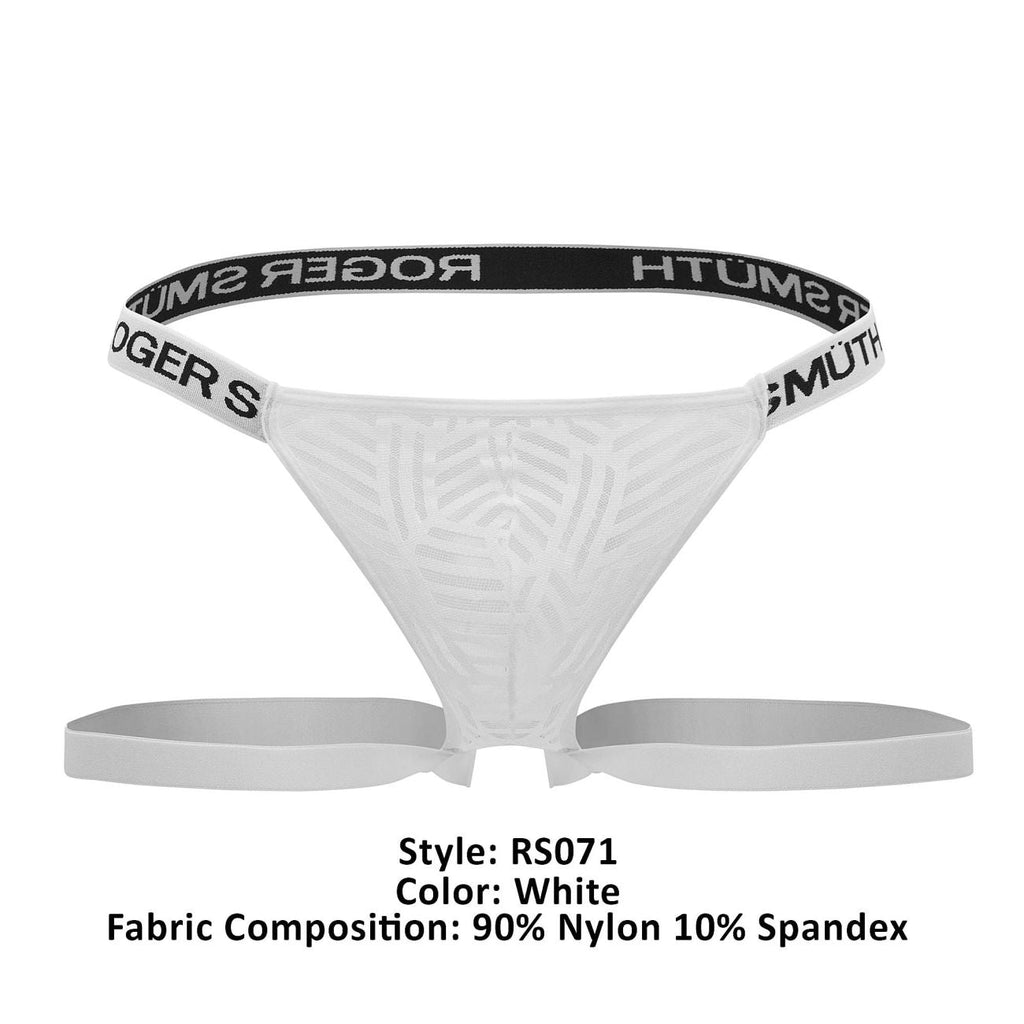 Roger Smuth RS071 Men's Underwear Jockstrap Color White