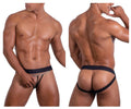 Roger Smuth RS086 Men's Underwear Jock-Thong Color Black