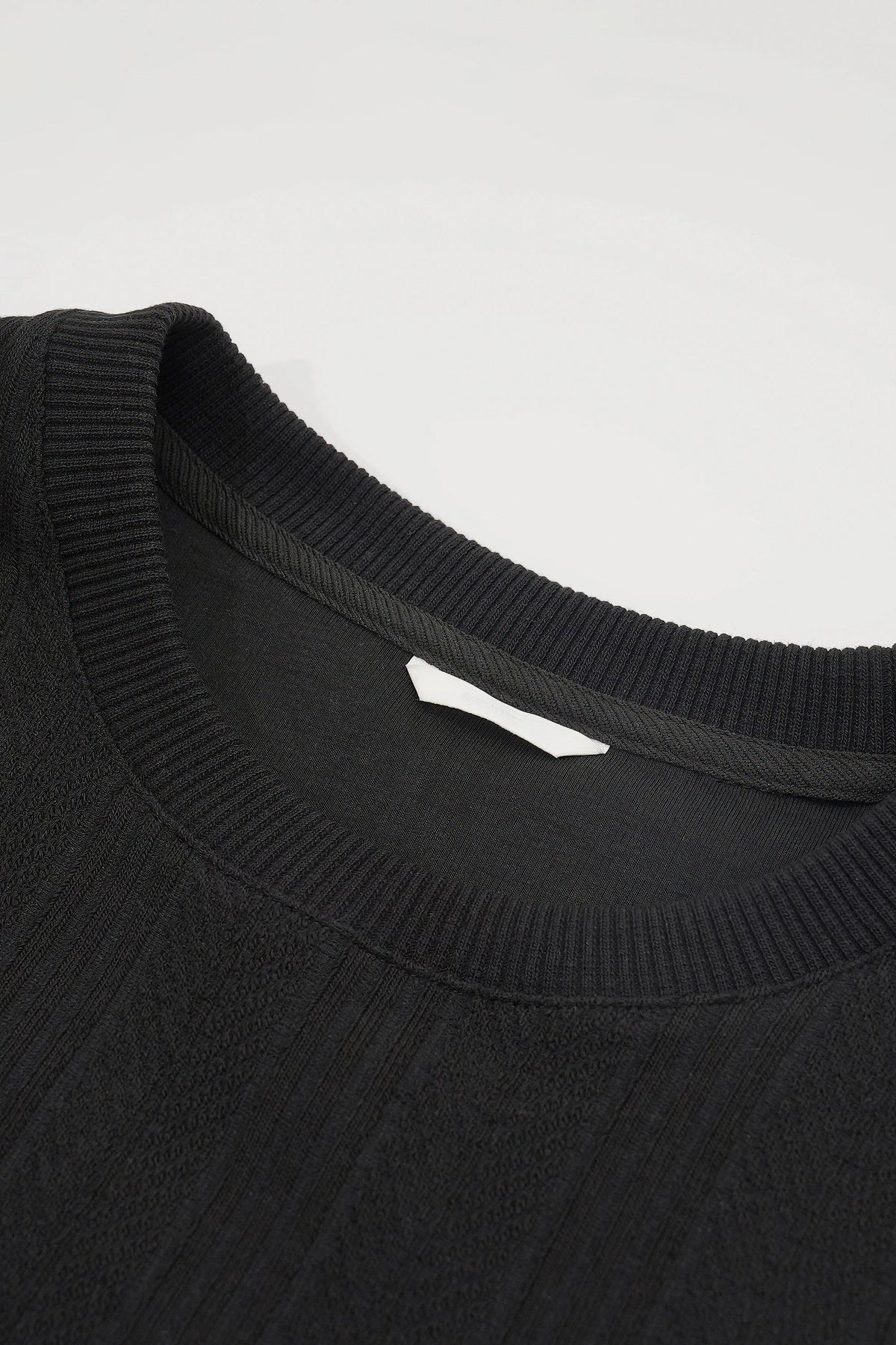 Men's Long Sleeve Knit Sweater with Textured Pattern