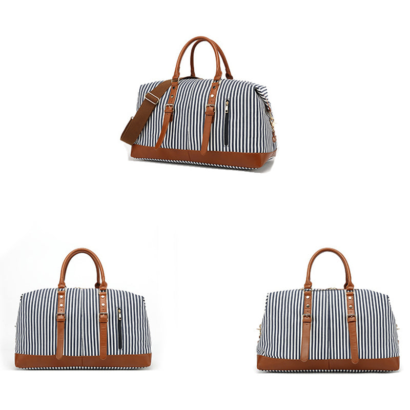 Stylish Canvas Duffle Bag Waterproof Canvas Travel Bag Women Canvas Gym Bag Weekender Bag YY957-3