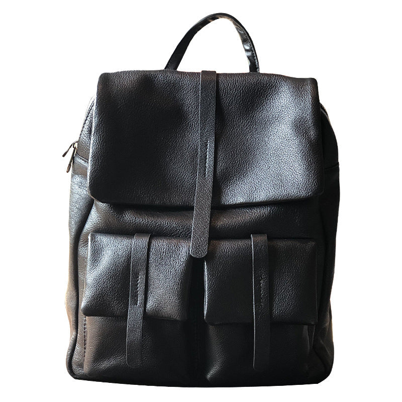 Stylish Full Grain Leather Backpack Natural Cow Leather Travel Backpack Women Leather School Backpack TSM1931