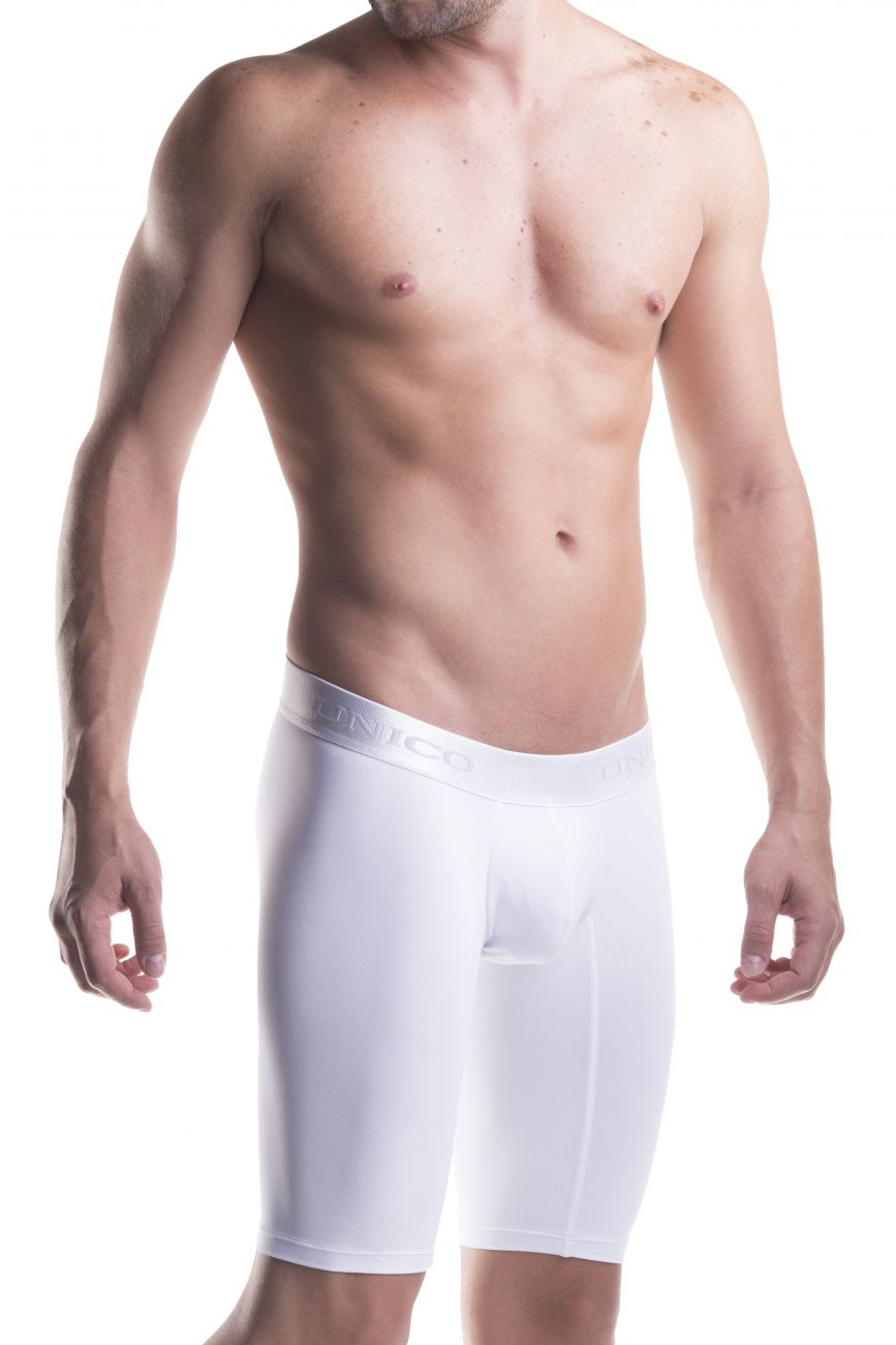 Mundo Unico Men's Underwear 1200100300 (1212010030300) Boxer Briefs Cristalino Microfiber Color White