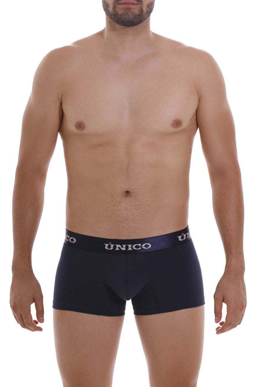Mundo Unico Men's Underwear 22120100102 Profundo A22 Trunks Color 82-Dark Blue