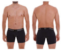 Mundo Unico Men's Underwear 22120100207 Intenso M22 Boxer Briefs Color 99-Black