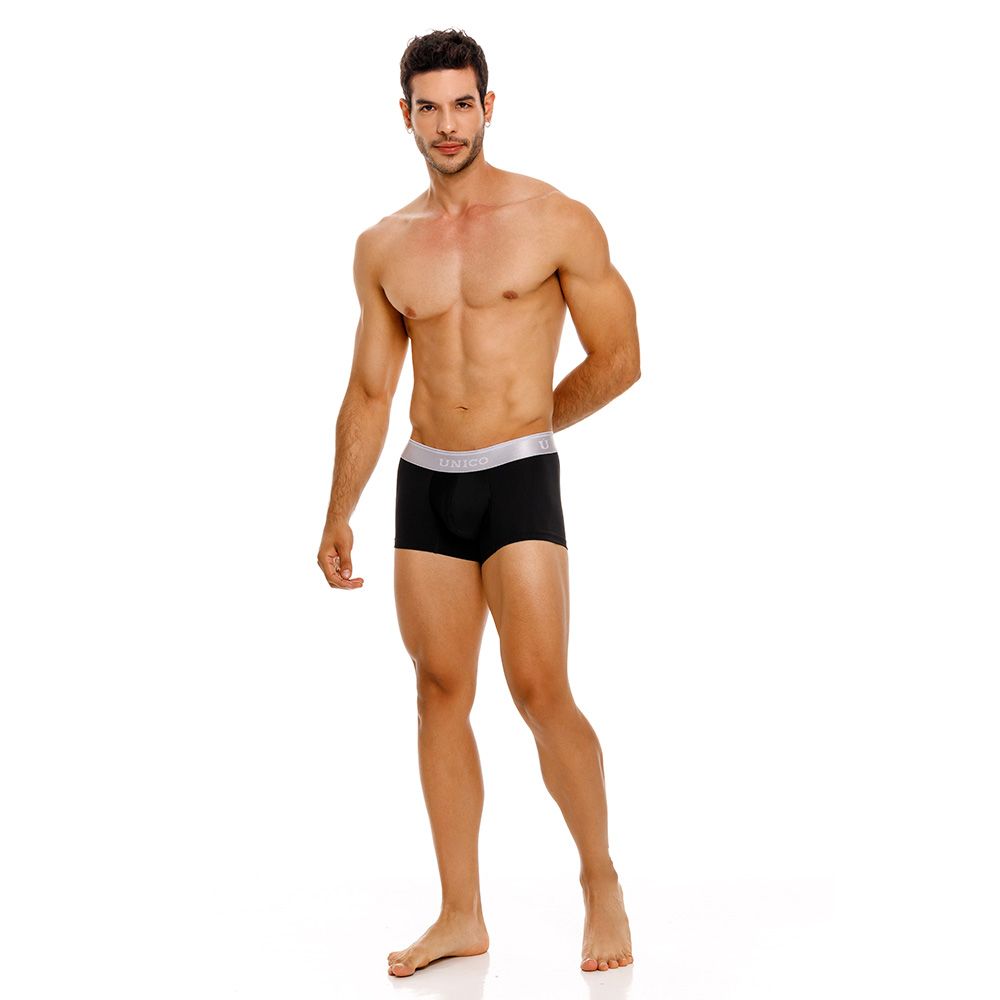 Mundo Unico Men's Underwear 24110100109 Argento Trunks Color 99-Black