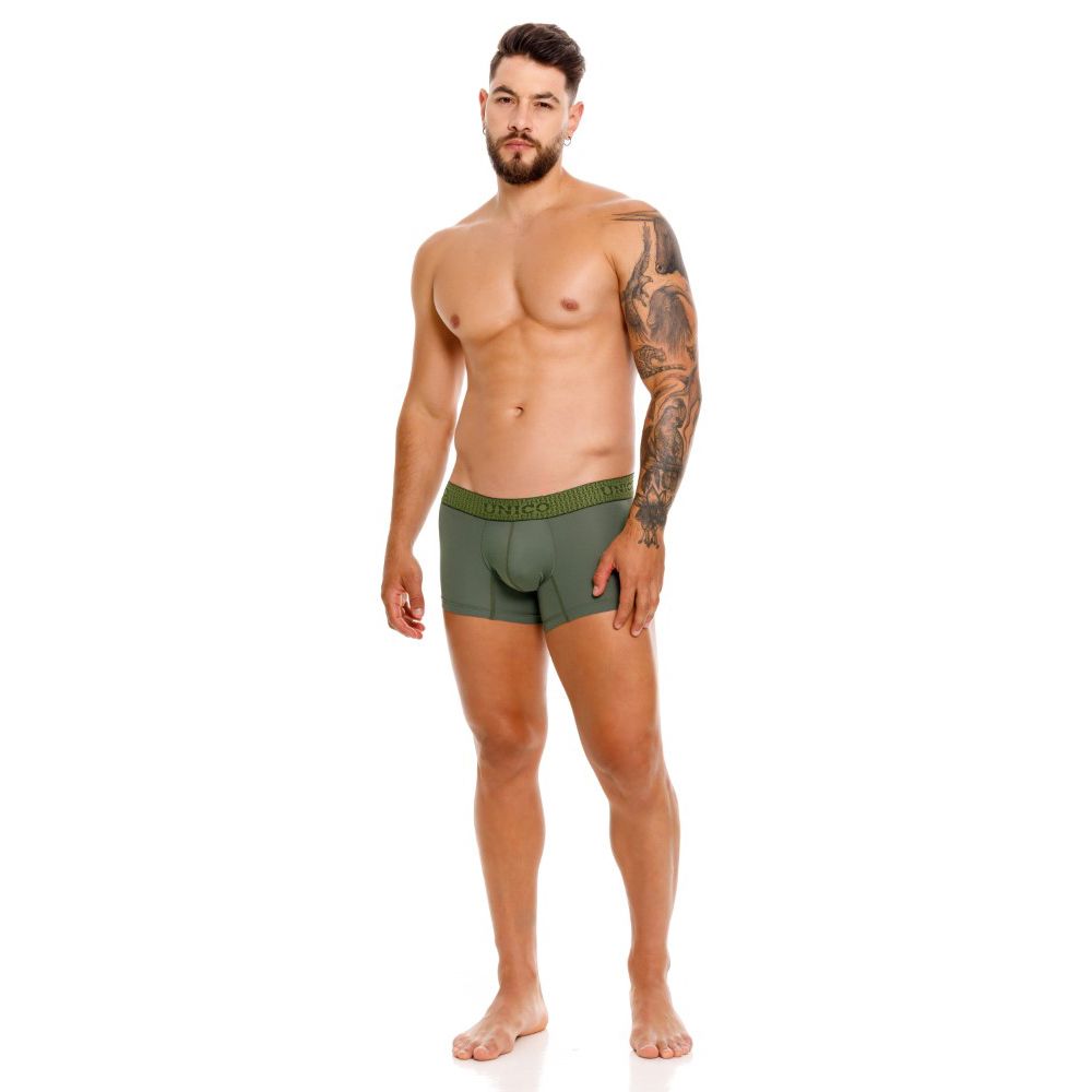 Mundo Unico Men's Underwear 25020100105 Glauco Trunks Color 43-Green