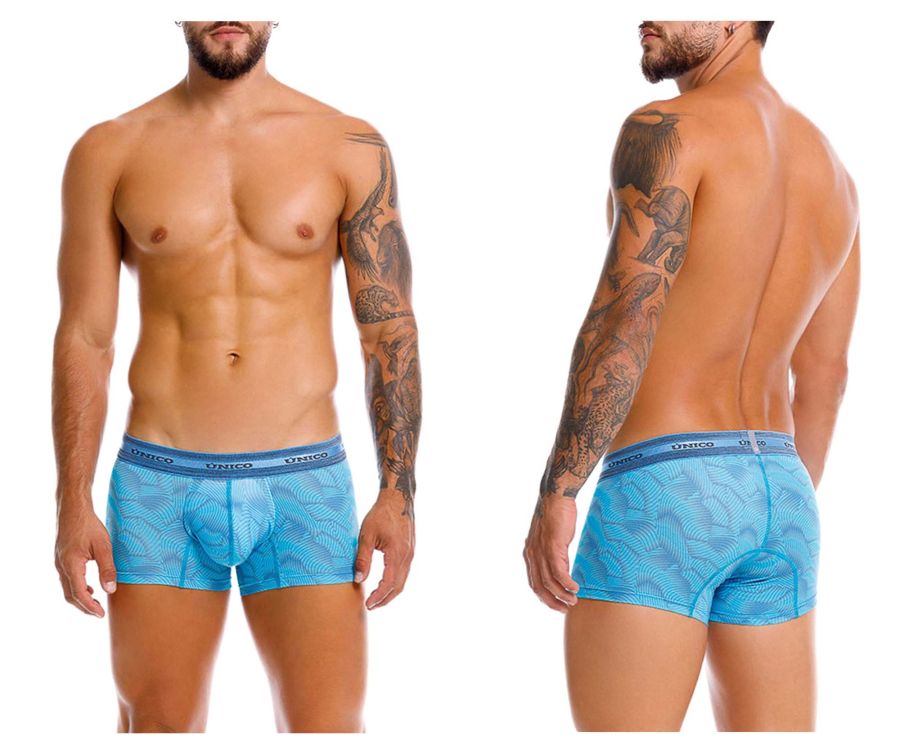 Mundo Unico Men's Underwear 25040100101 Estraza Trunks Color 46-Blue