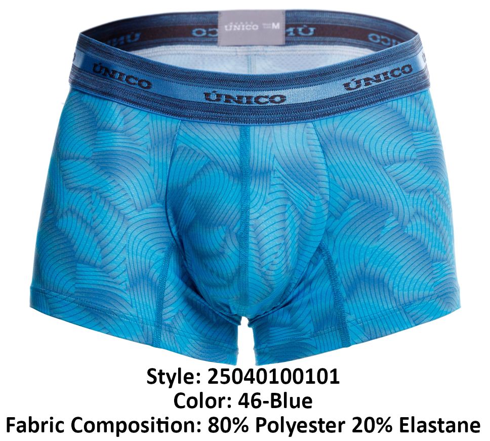 Mundo Unico Men's Underwear 25040100101 Estraza Trunks Color 46-Blue