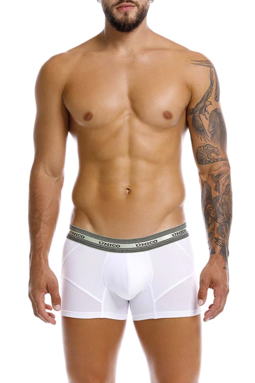 Mundo Unico Men's Underwear 25040100122 Sensacion Trunks Color 00-White