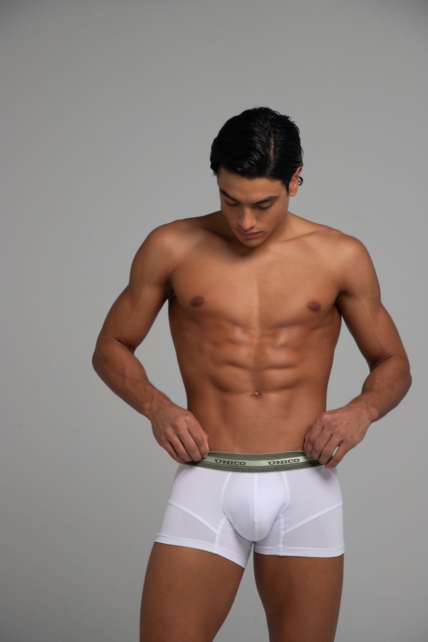 Mundo Unico Men's Underwear 25040100122 Sensacion Trunks Color 00-White