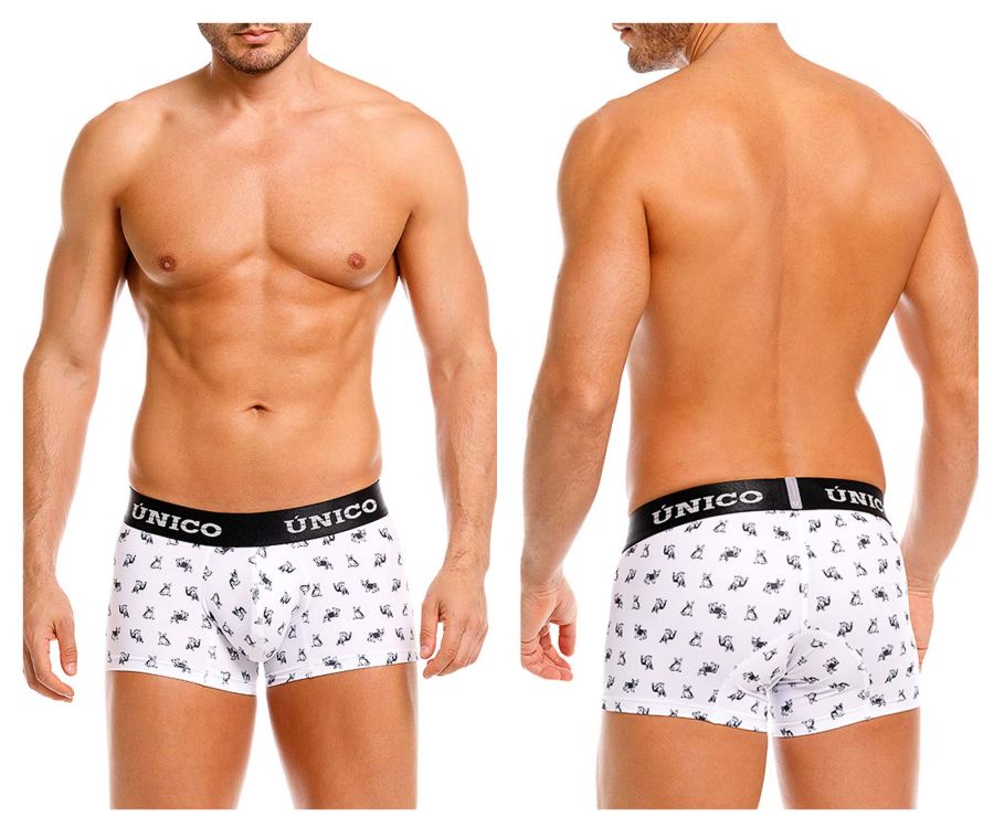 Mundo Unico Men's Underwear 25040100130 Frenchis Trunks Color 00-White