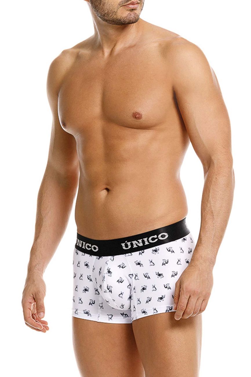 Mundo Unico Men's Underwear 25040100130 Frenchis Trunks Color 00-White