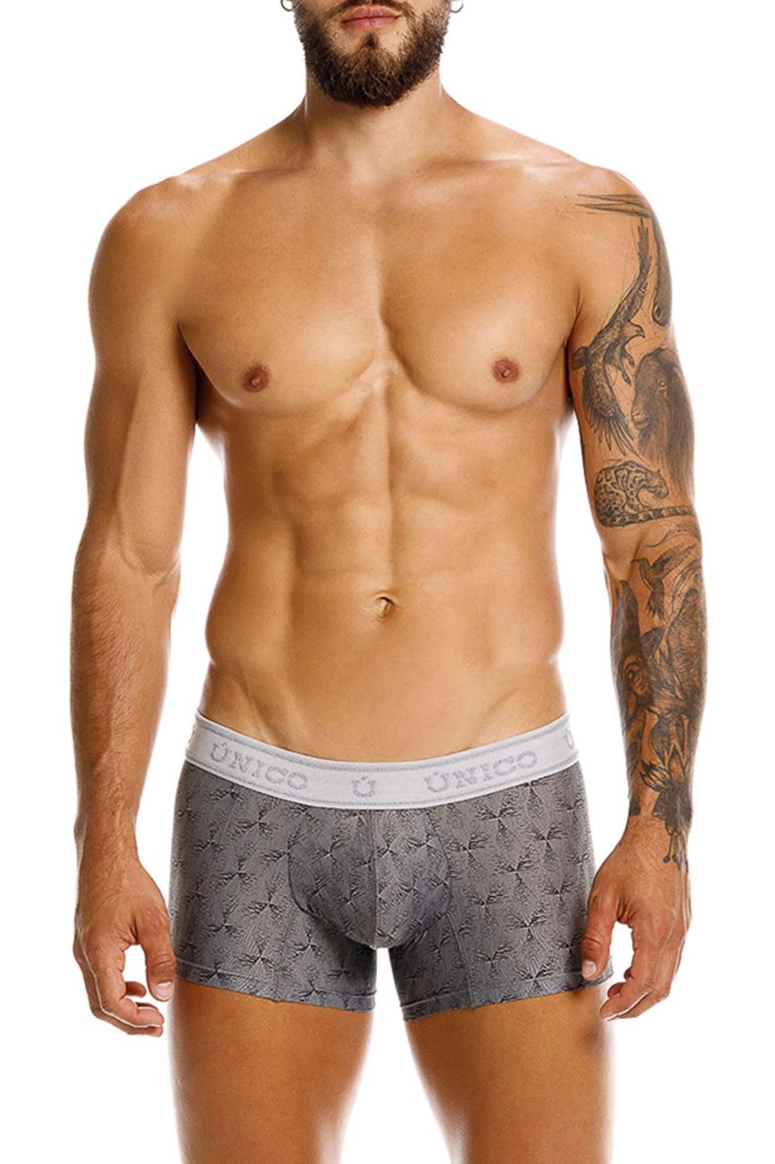 Mundo Unico Men's Underwear 25050100103 Chisell Trunks Color 59-Gray