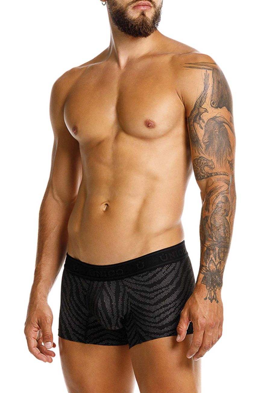 Mundo Unico Men's Underwear 25050100104 Zelmur Trunks Color 99-Black