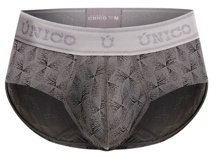Mundo Unico Men's Underwear 25050101103 Chisell Briefs Color 59-Gray