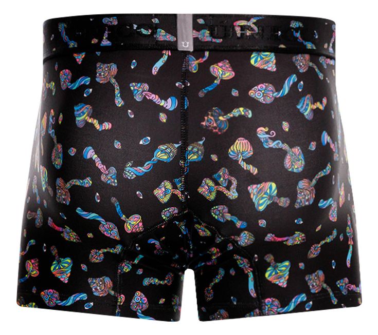 Mundo Unico Men's Underwear 25060100103 Hongos Trunks Color 99-Black