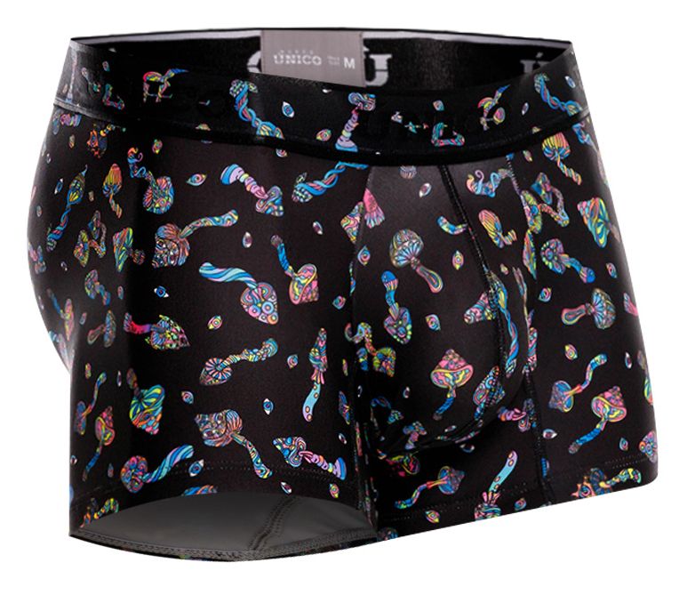 Mundo Unico Men's Underwear 25060100103 Hongos Trunks Color 99-Black