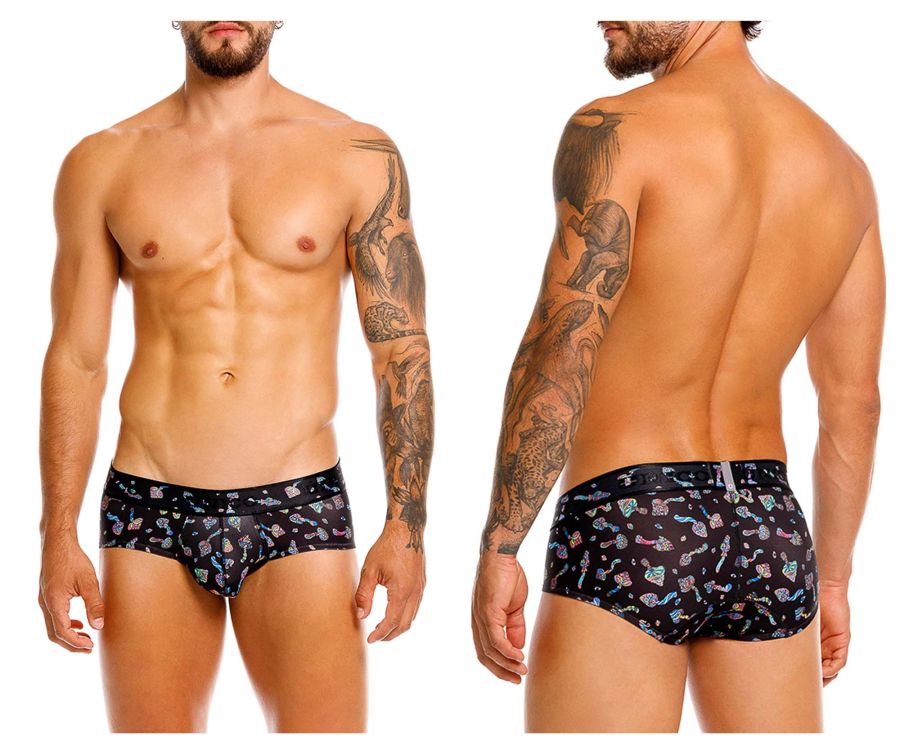 Mundo Unico Men's Underwear 25060101103 Hongos Briefs Color 99-Black