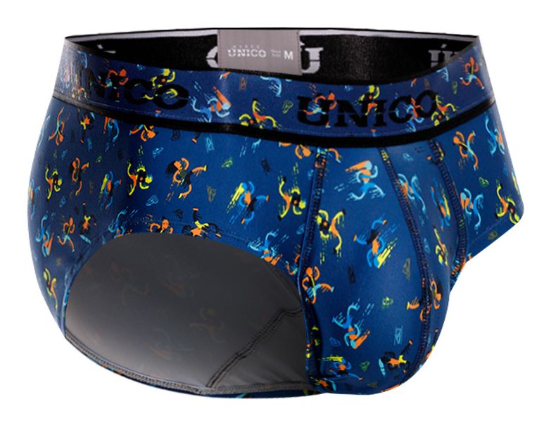 Mundo Unico Men's Underwear 25060101106 Pacer Briefs Color 46-Blue