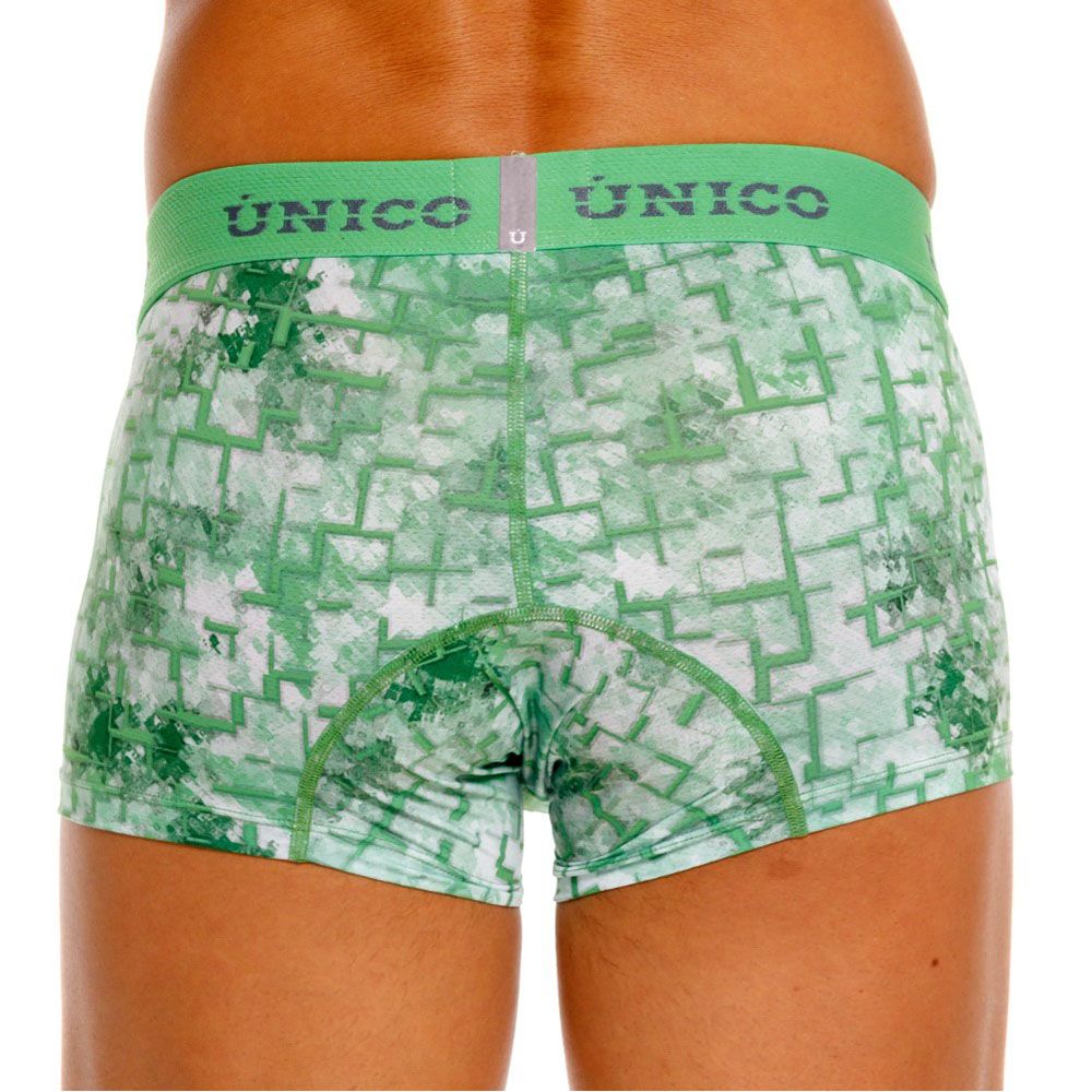 Mundo Unico Men's Underwear 26020100102 Piramide Trunks Color 43-Green
