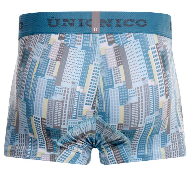 Mundo Unico Men's Underwear 26020100103 Ocarina Trunks Color 46-Blue