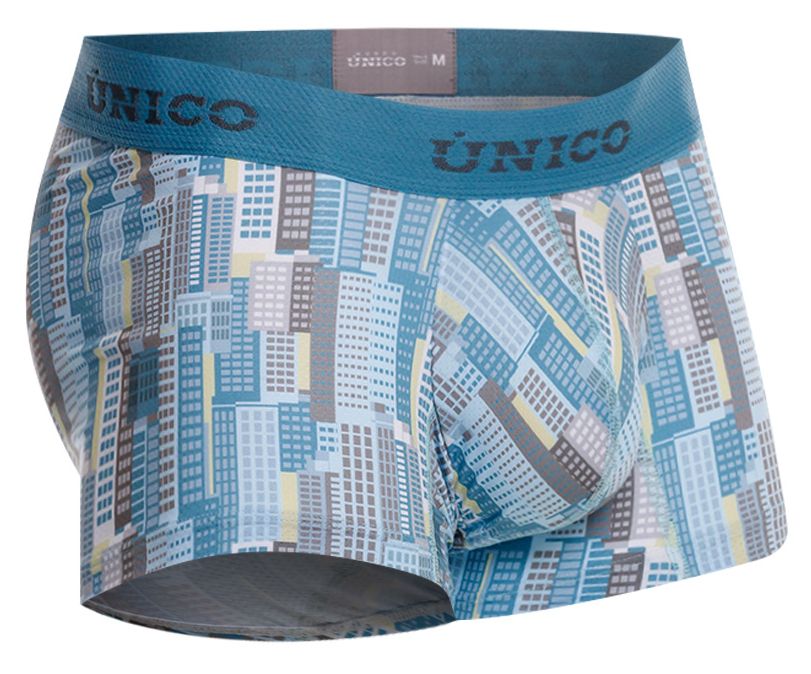 Mundo Unico Men's Underwear 26020100103 Ocarina Trunks Color 46-Blue
