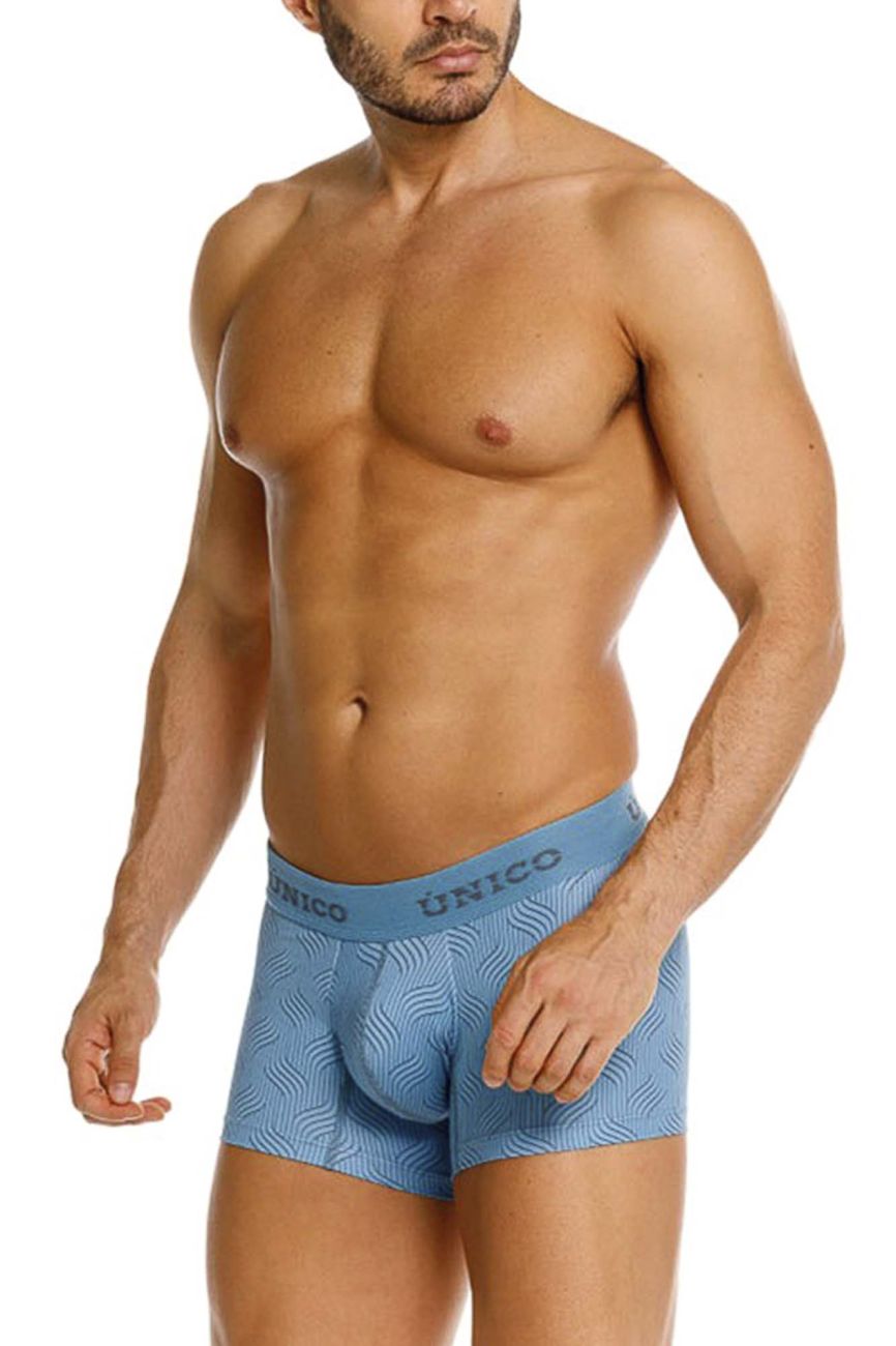 Mundo Unico Men's Underwear 26020100111 Lenoso Trunks Color 46-Blue