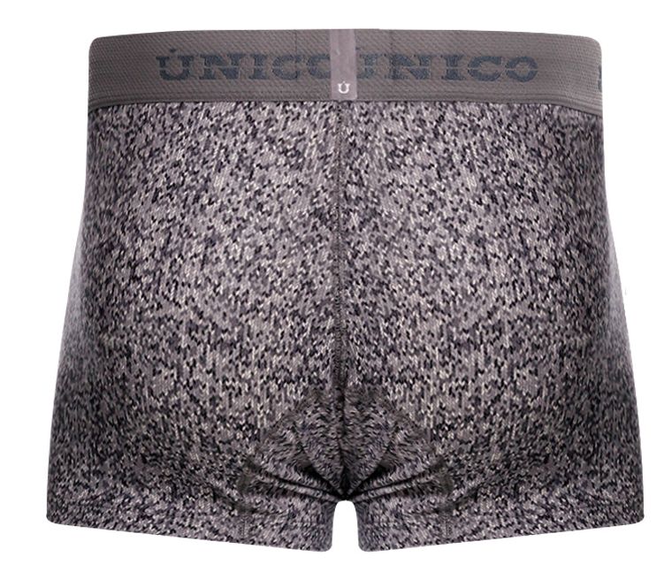 Mundo Unico Men's Underwear 26020100114 Suede Trunks Color 59-Gray