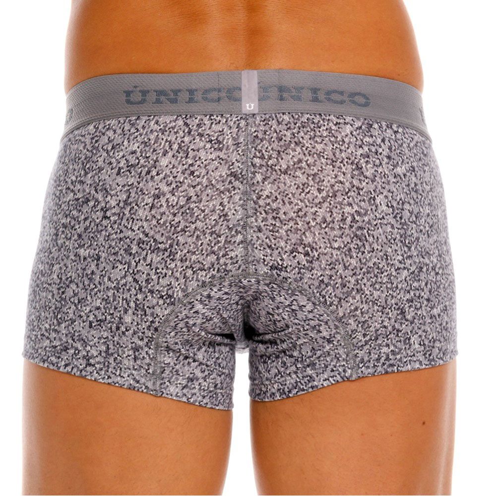 Mundo Unico Men's Underwear 26020100114 Suede Trunks Color 59-Gray