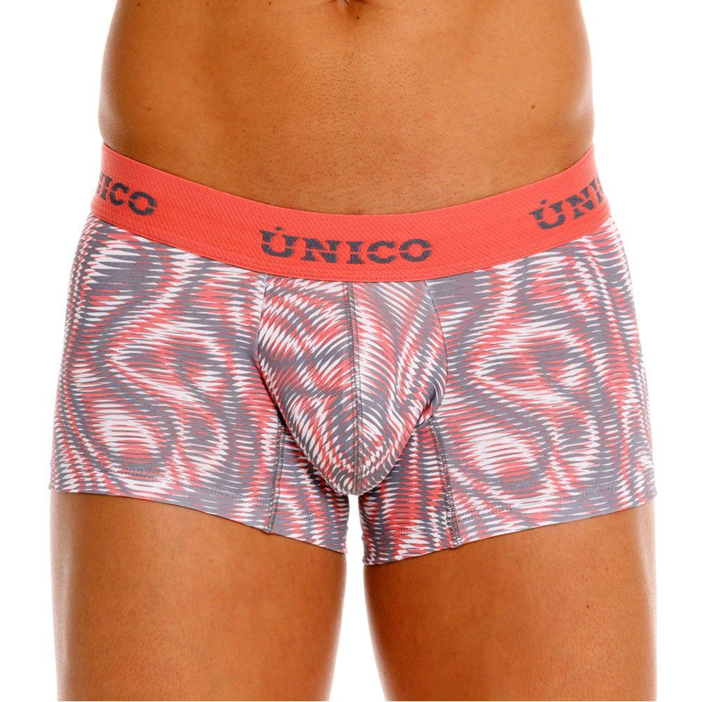Mundo Unico Men's Underwear 26020100116 Acanalado Trunks Color 22-Pink