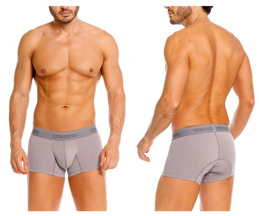 Mundo Unico Men's Underwear 26020100120 Ruano Trunks Color 59-Gray