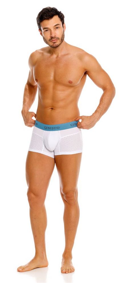 Mundo Unico Men's Underwear 26020100122 Sedoso Trunks Color 00-White