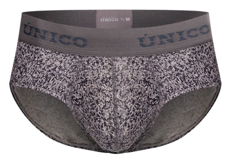 Mundo Unico Men's Underwear 26020101114 Suede Briefs Color 59-Gray
