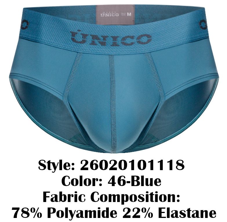 Mundo Unico Men's Underwear 26020101118 Ventisca Briefs Color 46-Blue